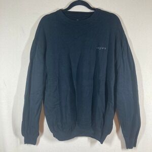 Ben Hogan Cascata Mens Crew Neck Golf Sweater 2X Black Preppy Athleisure Classic